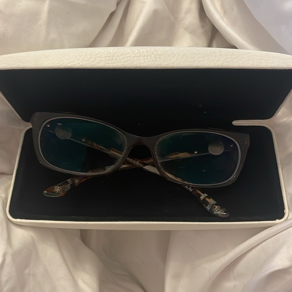 Versace 3164 991 Spotted Brown Black Cat Eye Eyeglasses Frames 53-16 135 Italy - Picture 7 of 8